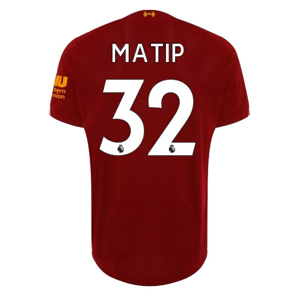 Camiseta Liverpool NO.32 Matip 1ª 2019/20 Rojo